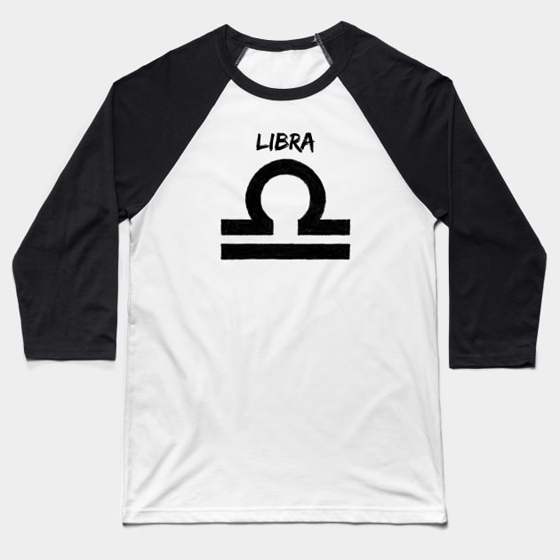 LIBRA IN OIL Baseball T-Shirt by jcnenm